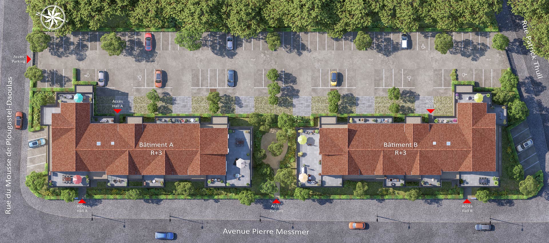 Les Gourmandines - Woippy - Plan masse